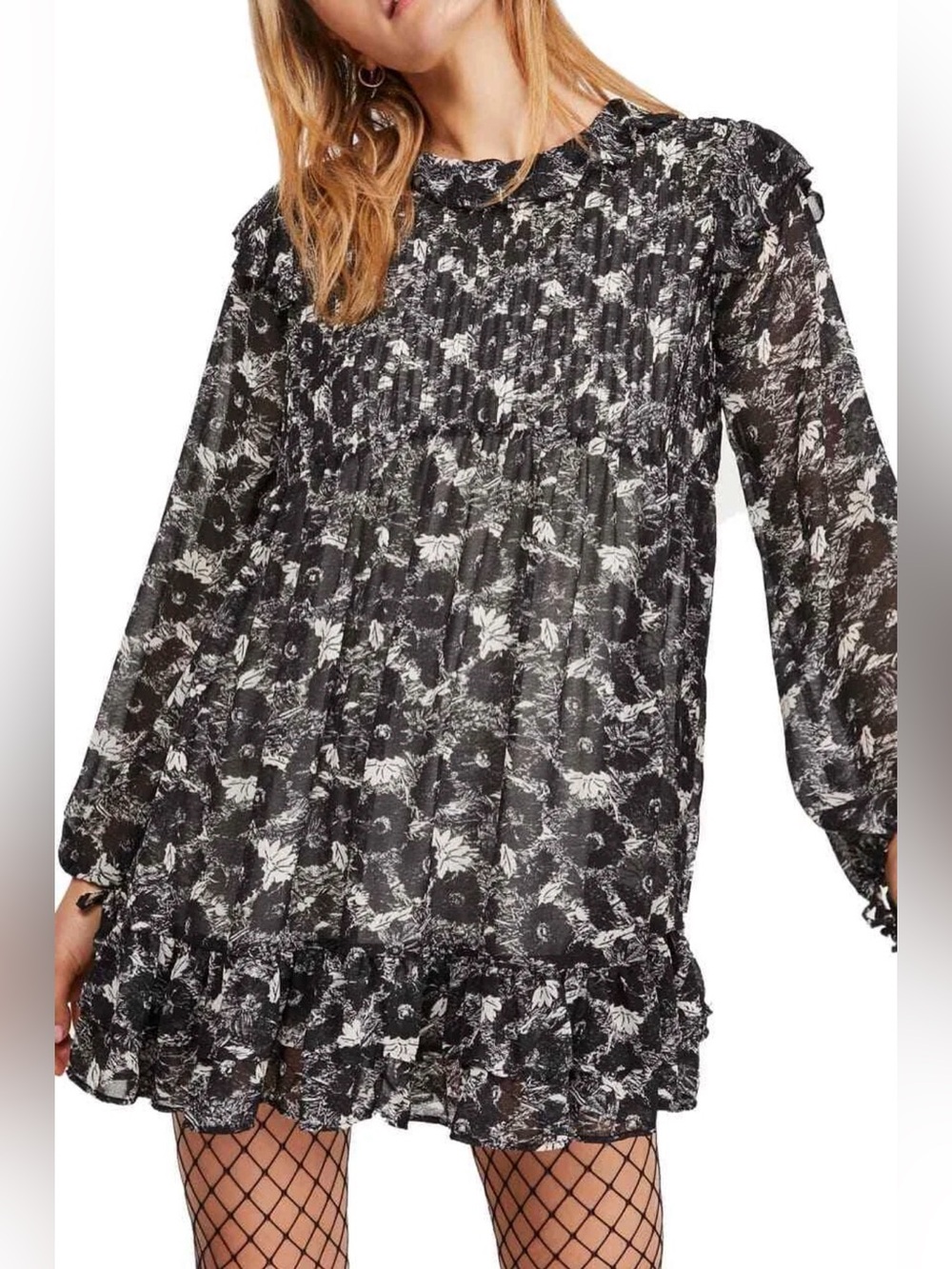 Free People Dress These Dreams Mini Black Sz XS - C65-005